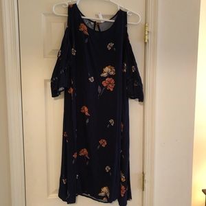 Xhilaration open shoulder floral dress